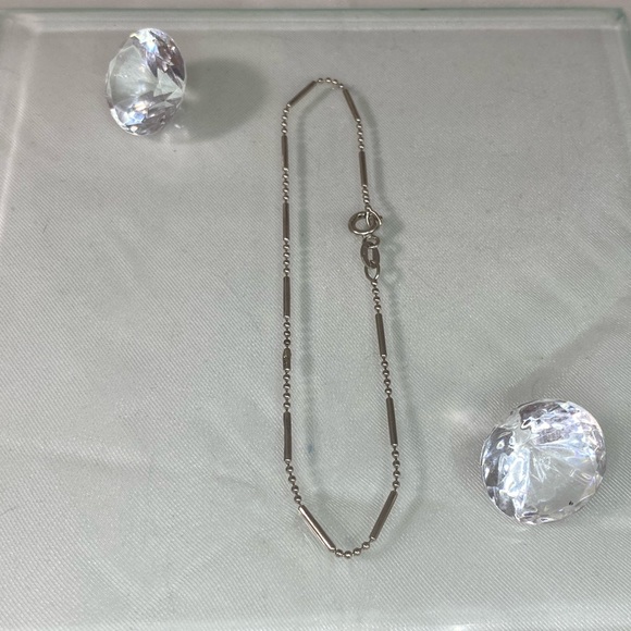 14K WHITE GOLD bracelet VINTAGE Made in Italy REAL GOLD - Picture 7 of 12